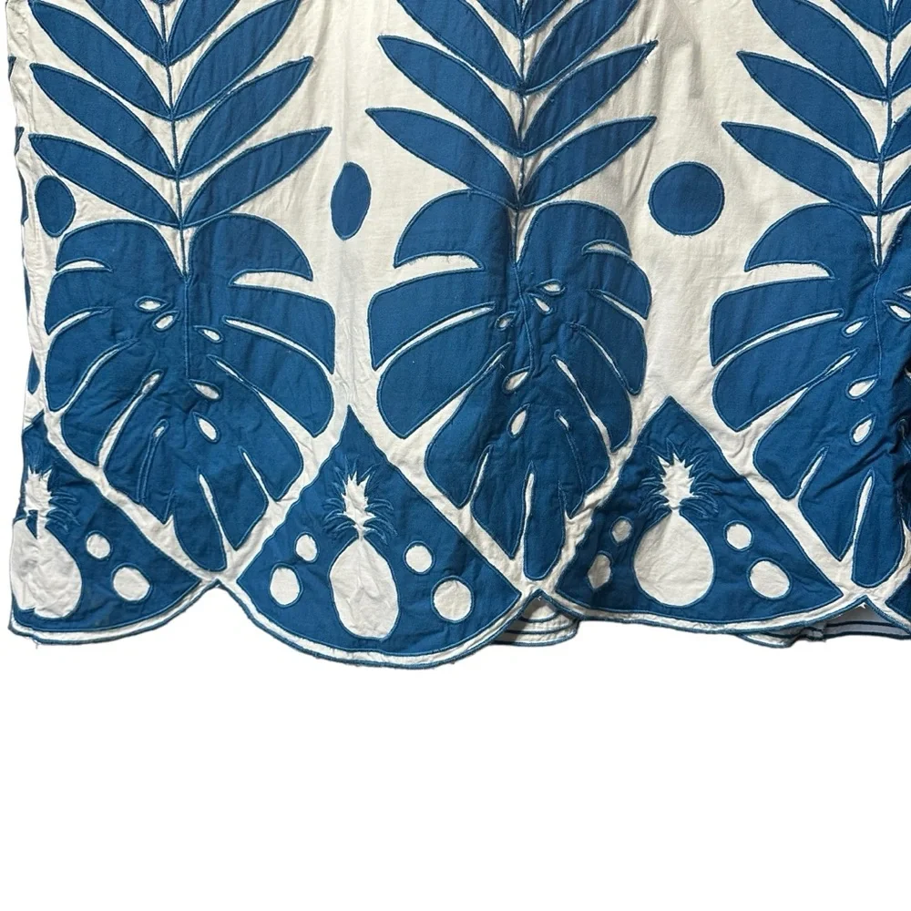 Farm Rio Embroidered Patchwork Maxi Tent Dress Size Large - Picture 8 of 16